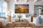 Serengeti Symphony Premium Stretched Canvas Wall Art