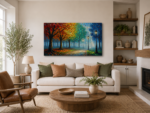 Four Seasons Alley Canvas Wall Art