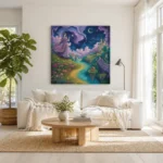 Enchanted Realm of Dreams Fantasy Canvas Wall Art