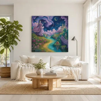 Enchanted Realm of Dreams Fantasy Canvas Wall Art