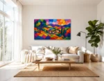 Tuscan Horizon Mosaic Canvas Wall Art