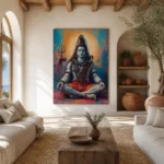 Meditation of Lord Shiva Canvas Wall Art