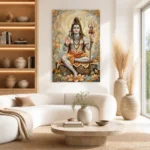 Divine Blessing Lord Shiva Canvas Wall Art
